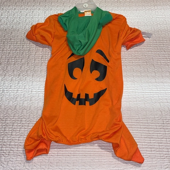 Pet Spirit Other - Pumpkin dog Halloween costume size large nwt